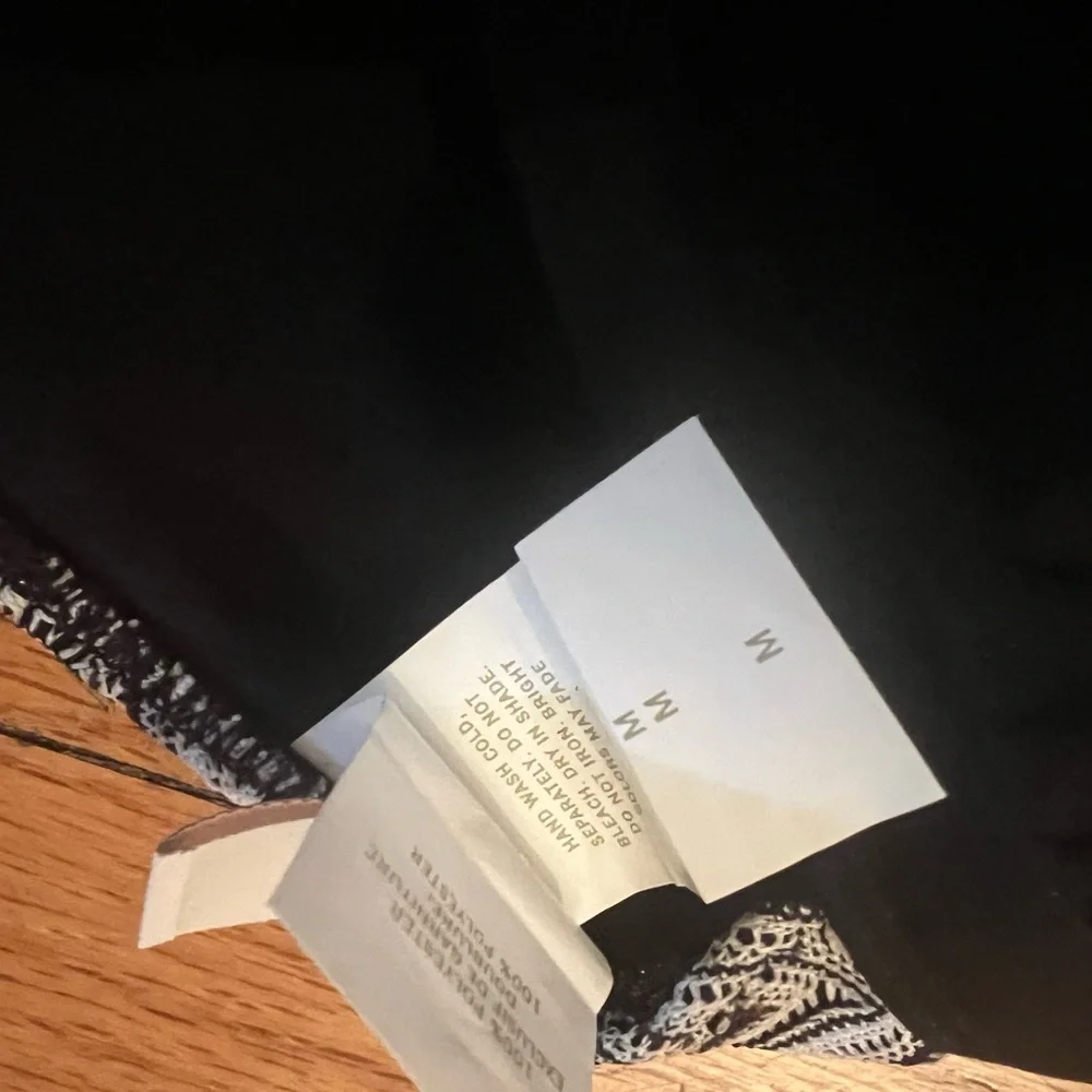 Perry Ellis black and Gray Zig zag Bikini S/M - Picture 4 of 6